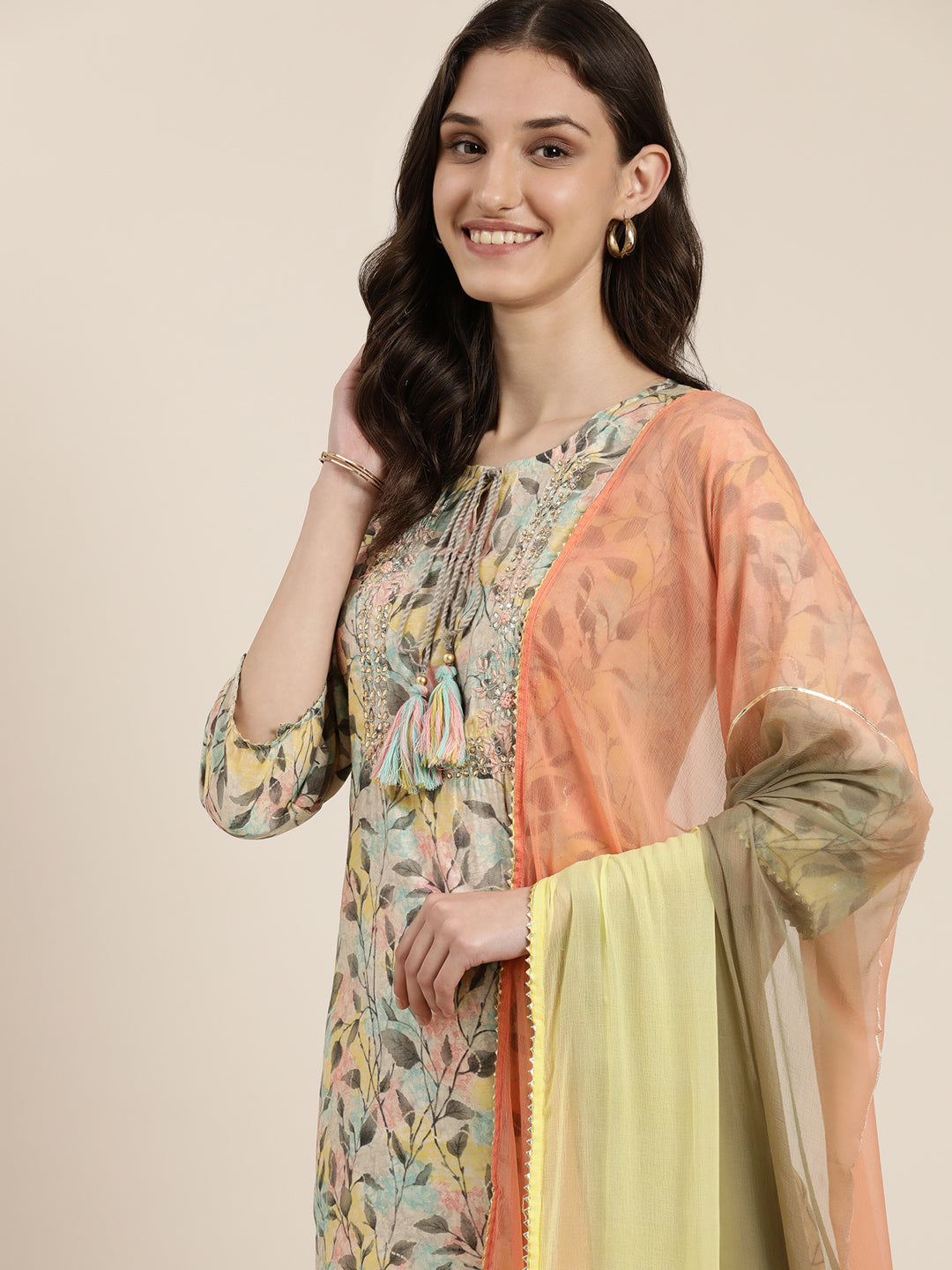 Women Multi Floral Kurta Set