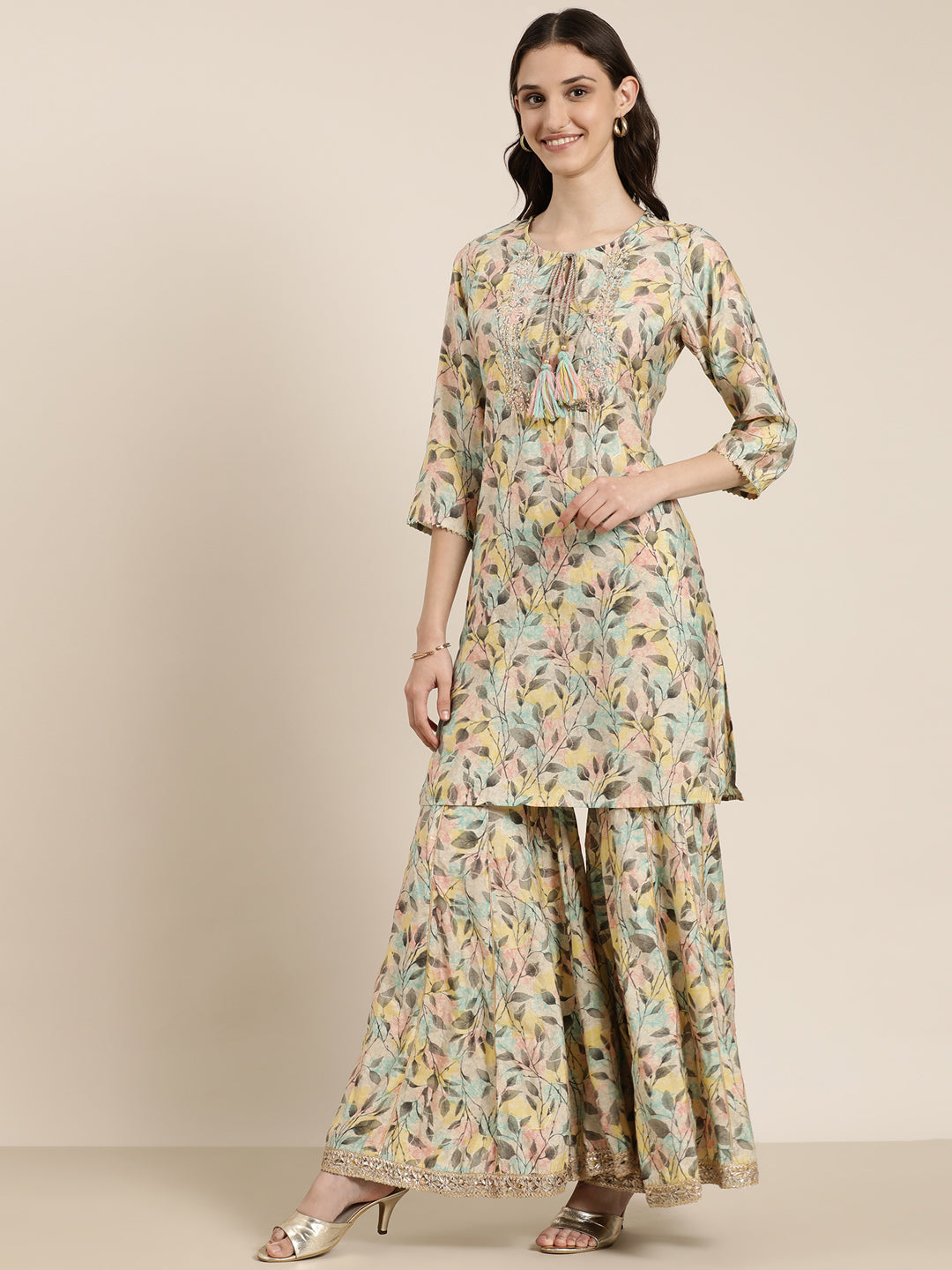 Women Multi Floral Kurta Set